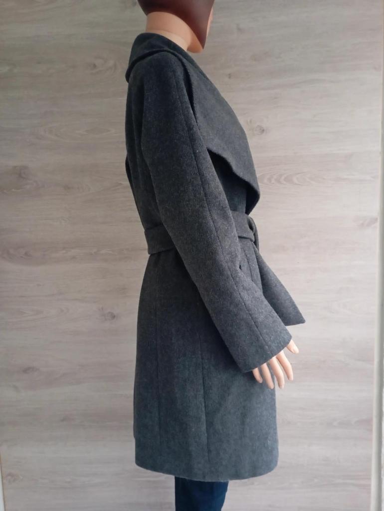 Superbe manteau gris en laine avec ceinture - Taifun - taille L/xl