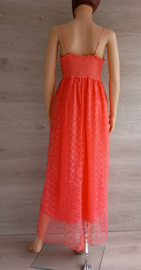 Robe maxi à brides 🌸 Holly Bracken 🌸 Tu - Corail - Neuf