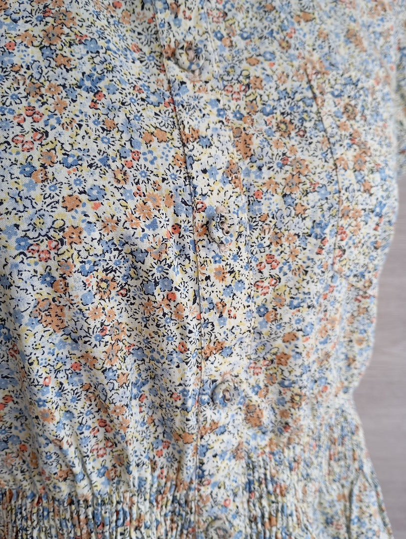 Robe casual fleurie crème — ICHI — Taille M — Neuve