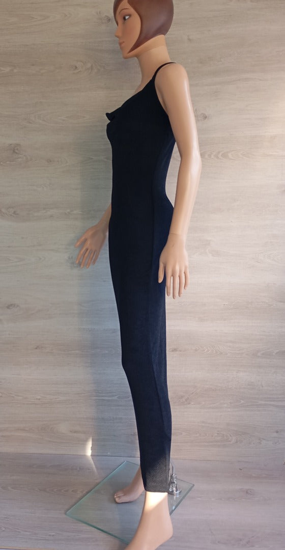 Robe longue boohoo - 36 - noir - Très bon état