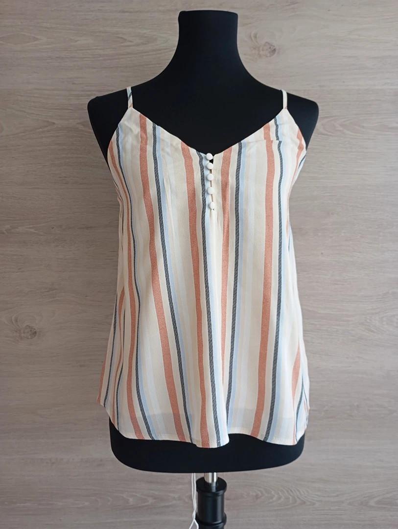 Débardeur 🌸 Stradivarius 🌸 à rayures - S - Cream