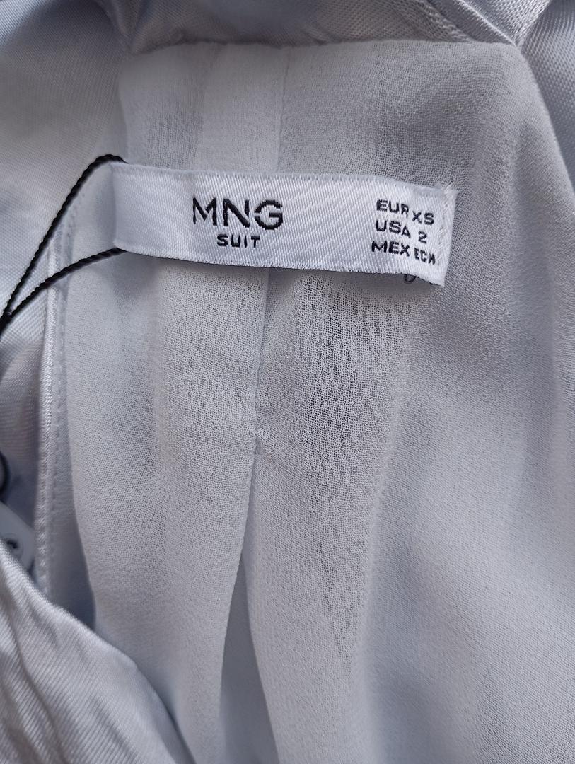 Robe courte Mango sans manches - Xs - Gris - Neuf avec étiquette - plumes