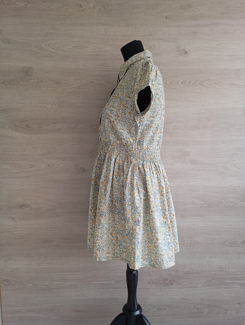 Robe casual fleurie crème — ICHI — Taille M — Neuve