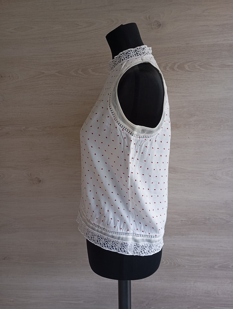 Blouse sans manches - Promod - 38 - Blanc - Très bon état