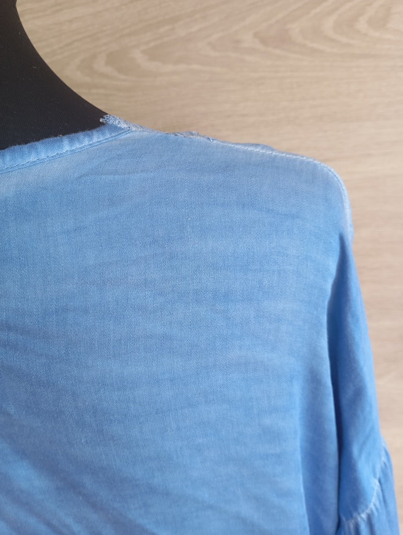 Kimono R.s. moda - Taille unique - Bleu - Neuf - 100% viscose