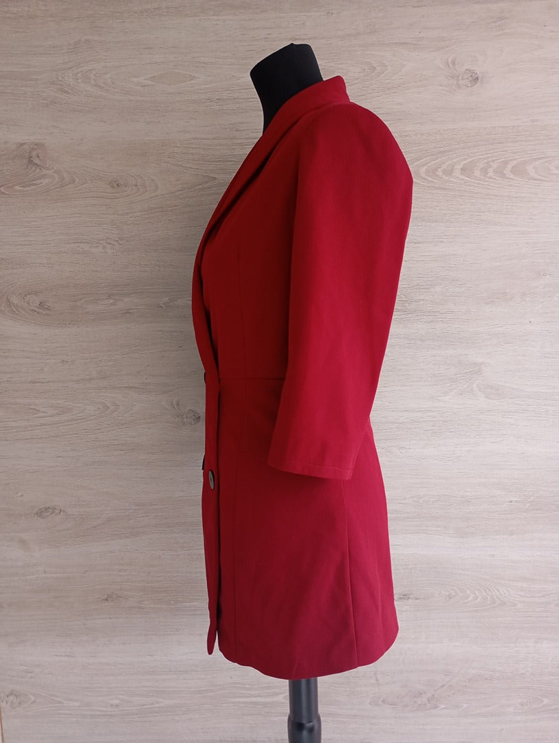 Blazer manches longues Boohoo - 34 - Rouge/bordeau - neuf