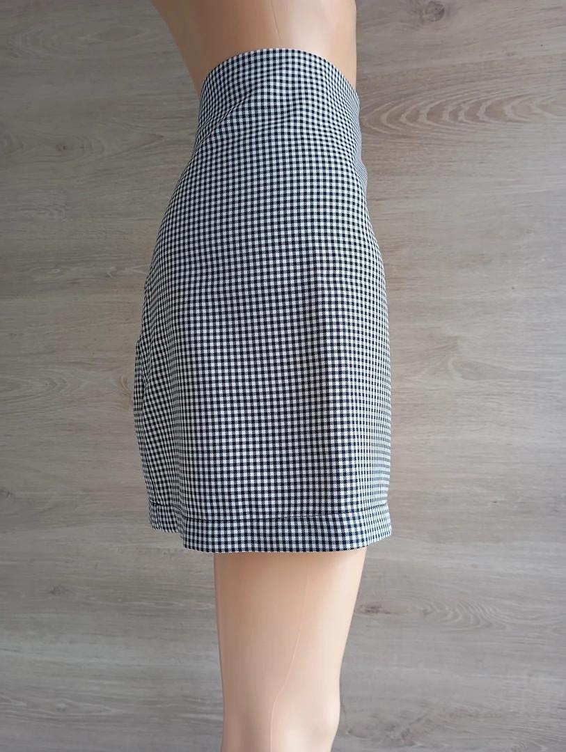 Mini jupe🌸 Shein 🌸 38 - Noir/blanc - Très bon état - motif vichy