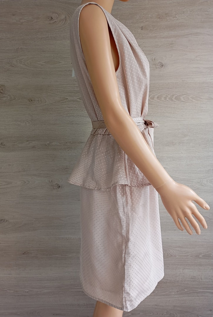 Robe courte sans manches 🌸 Object 🌸 M - beige - Neuf avec étiquette