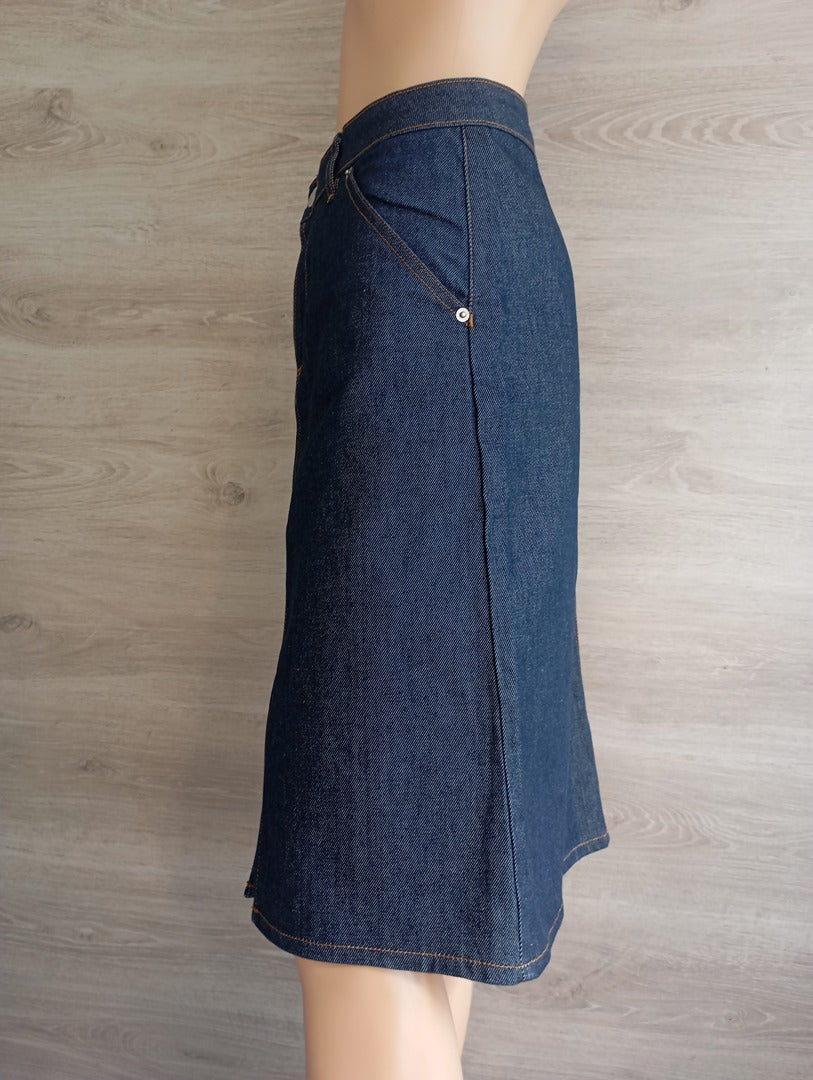 Jupe en jean Maison Standards - L - Bleu marine - neuve