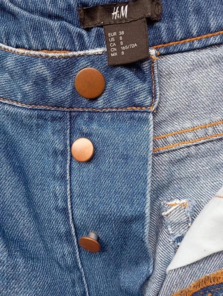 Short en jean H&m – 38 – Bleu - bords effilochés