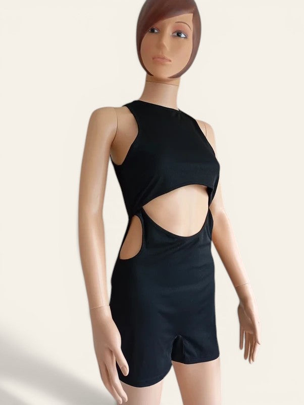 Combinaison short Shein - Noir - Cut-out - Neuf avec étiquette