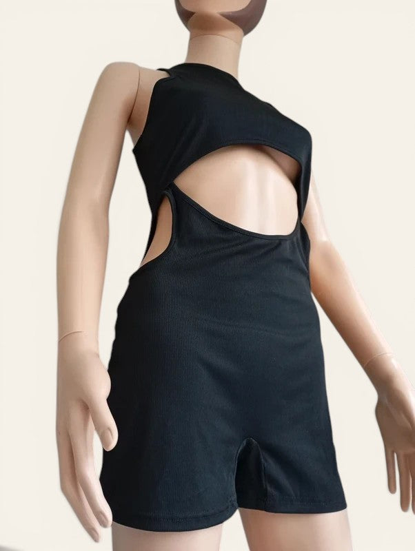 Combinaison short Shein - Noir - Cut-out - Neuf avec étiquette