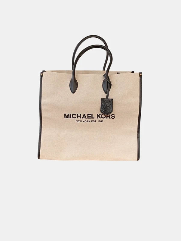 Grand Cabas Michael Kors – Toile Canvas & Cuir Noir