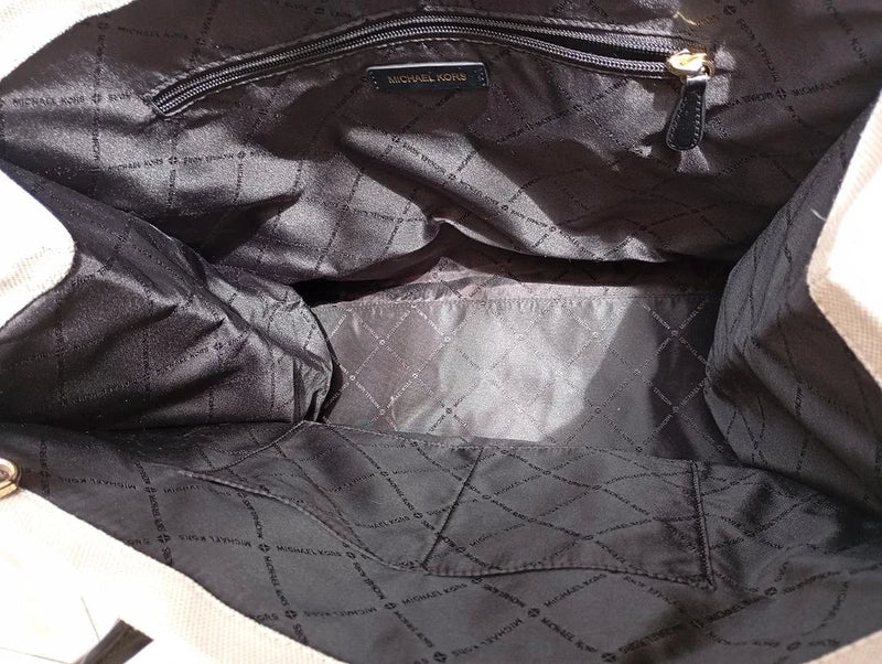 Grand Cabas Michael Kors – Toile Canvas & Cuir Noir