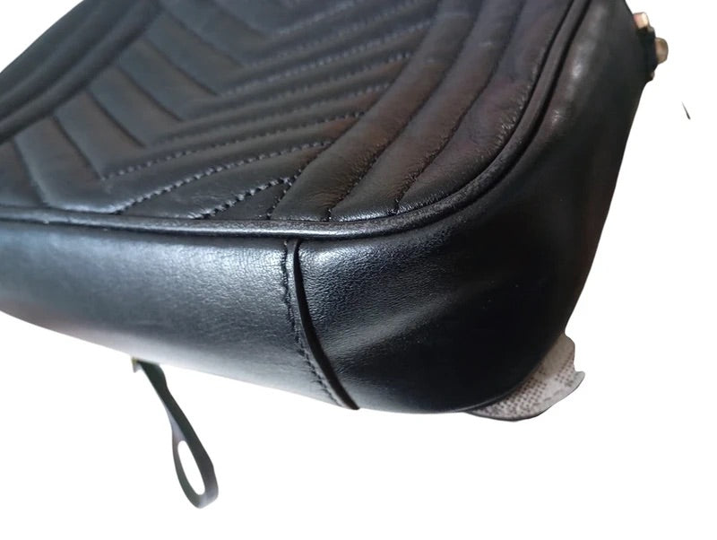 Sac Michael Kors Jet Set Medium Camera Bag — Cuir Matelassé Noir
