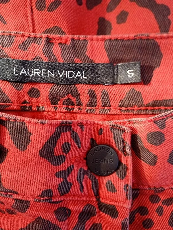 Mini-jupe Léopard Rouge et Noir Lauren Vidal – Taille S | Seconde Main