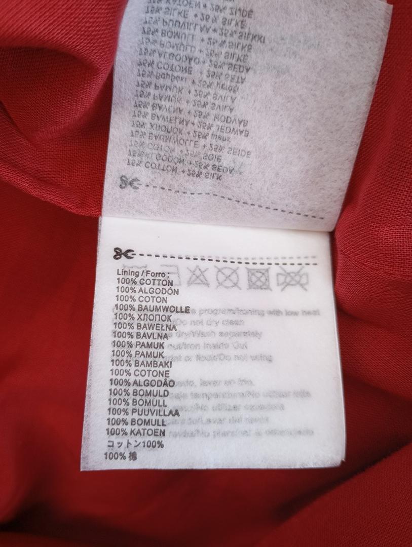 Jolie jupe Skunkfunk taille M - Rouge - en coton et soie - neuve