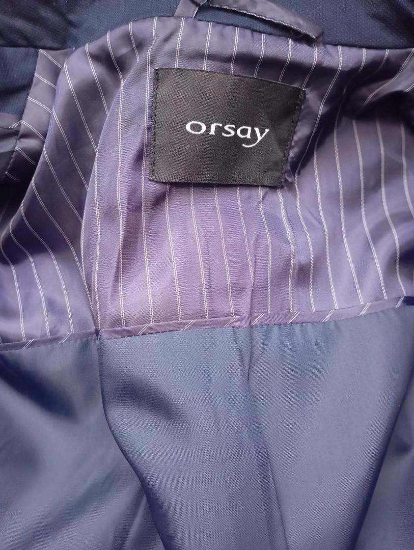 beau tailleur veste/robe f - Orsay taille S/m- marine et blanc en très bon état