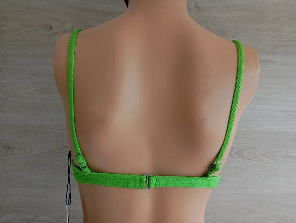 Haut de maillot de bain 🌸 strdivarius 🌸 M - Vert - Neuf - coupe triangle avec noeud décoratif
