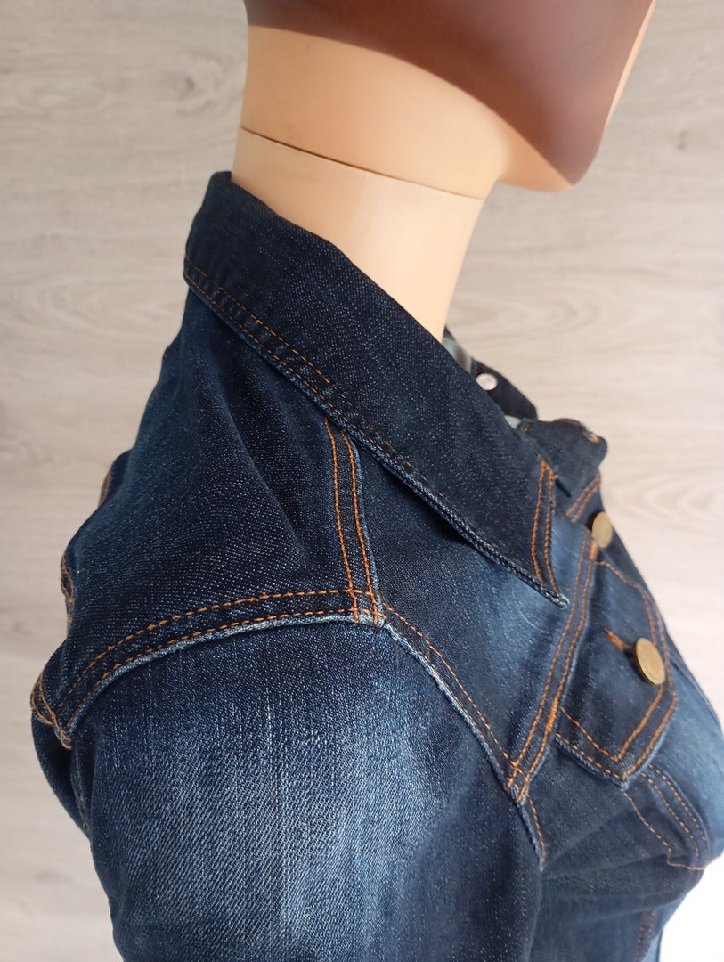 Super veste en jean Massimo Dutti taille S - marine en super état