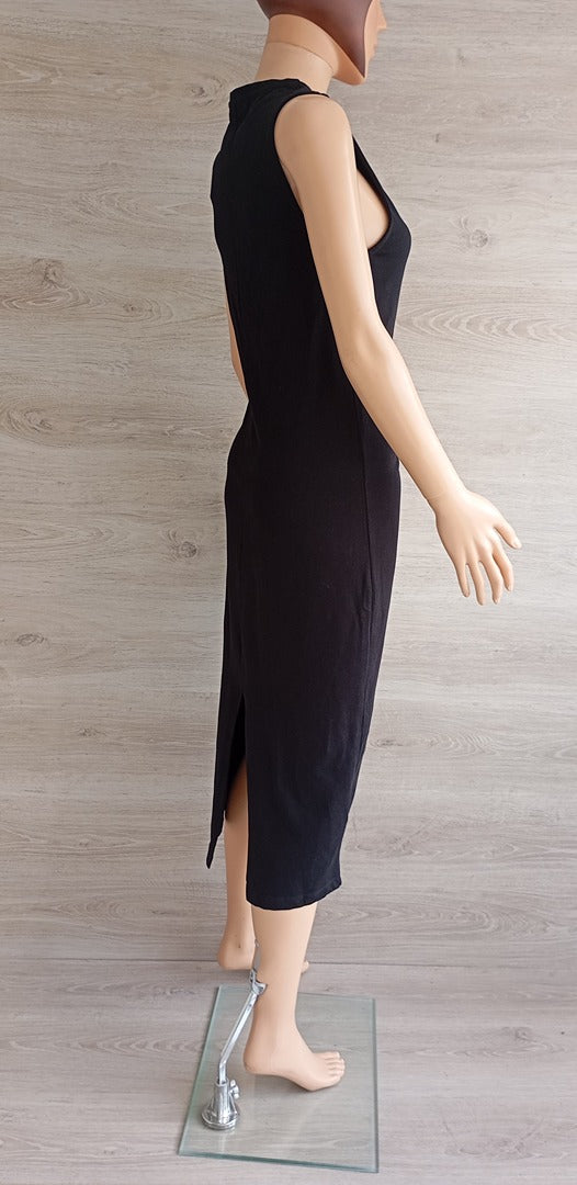 Robe midi sans manches 🌸 Mango 🌸 S - Noir - Neuf avec étiquette - coton