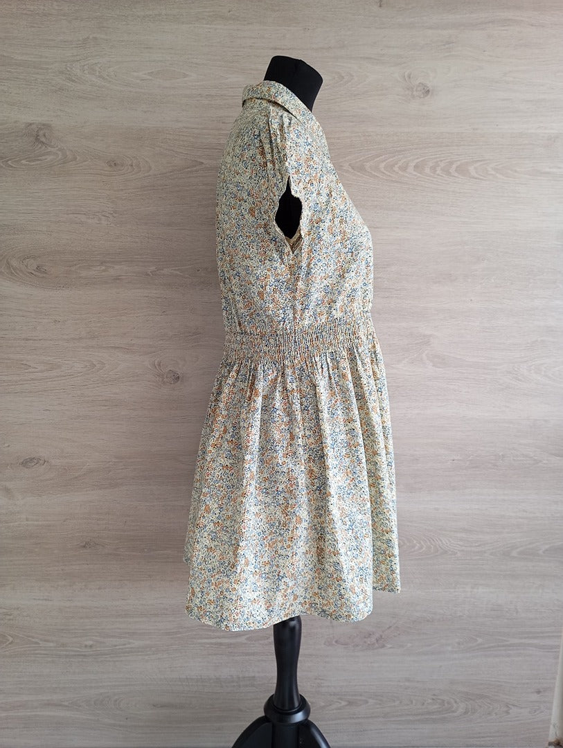 Robe casual fleurie crème — ICHI — Taille M — Neuve