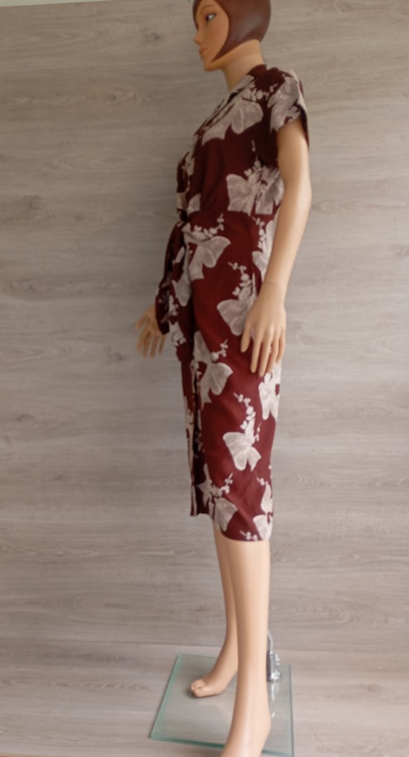 Robe midi Boa Paris - 38 - Bordeaux - Très bon état - viscose