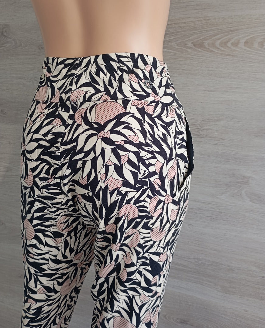Pantalon  Skunkfunk - 34 - Noir/multicolore - neuf - imprimé floral