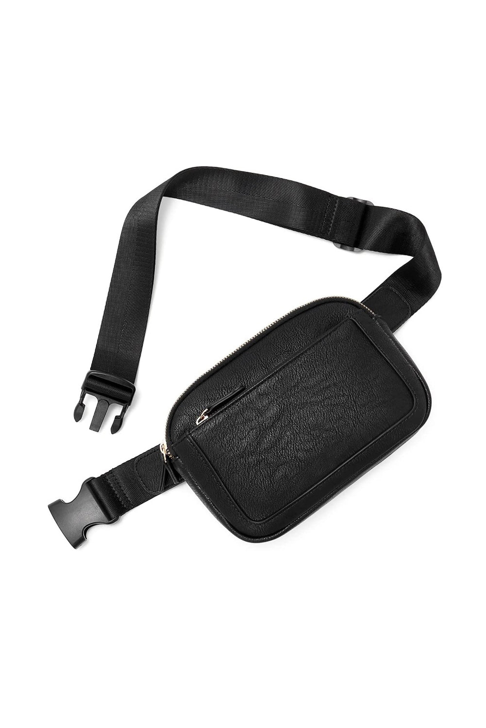 Sac bandoulière minimaliste noir - Multi-compartiments