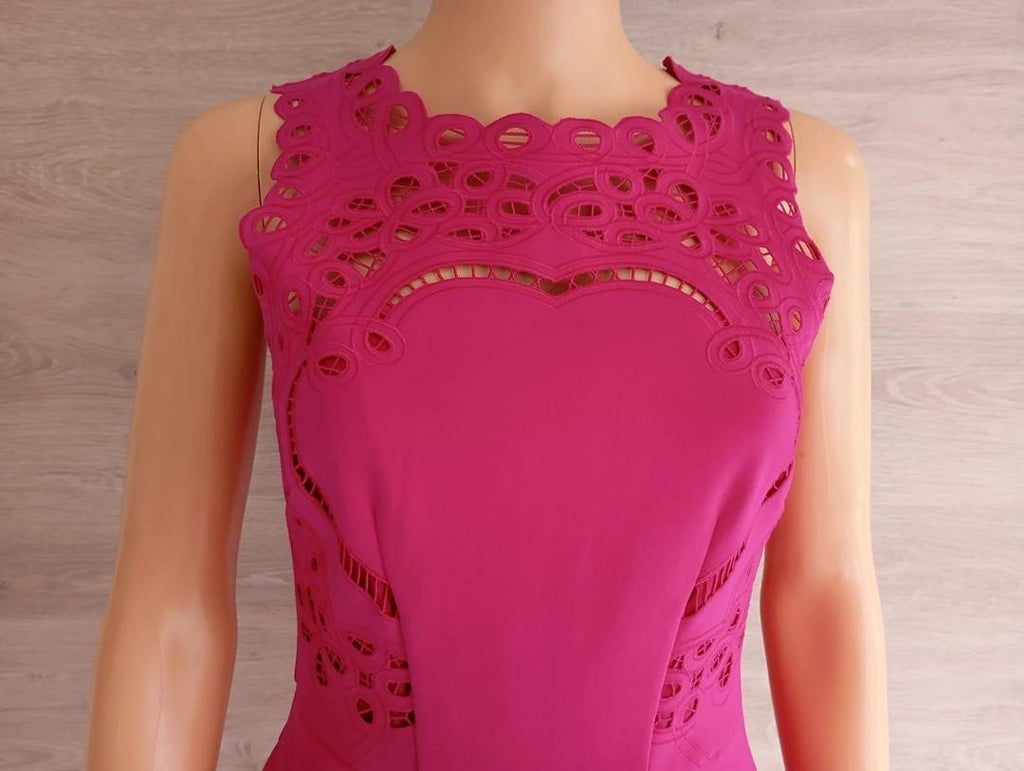 Robe patineuse fuchsia découpée au laser — Ted Baker — Taille S — Très bon état