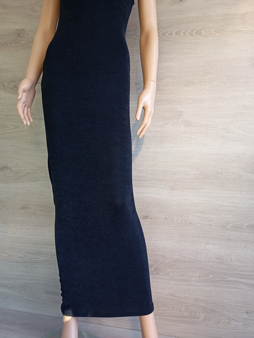 Robe longue boohoo - 36 - noir - Très bon état