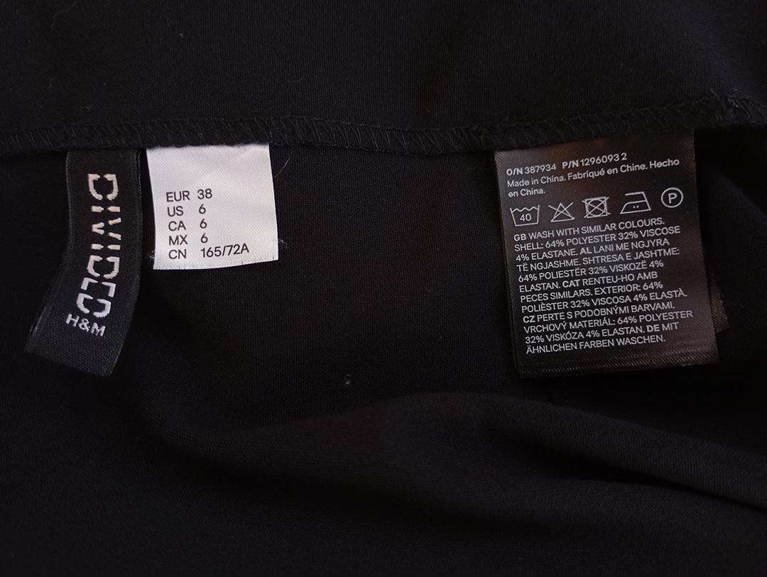 Jupe courte plissée noire - H&M Divided - T38 - Très bon état