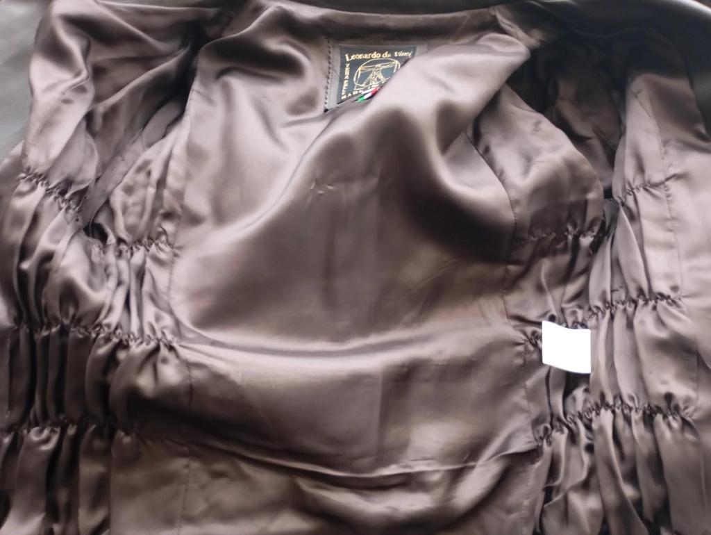 Belle veste/perfecto en 100% cuir véritable - Vera Pelle taille - L - Marron