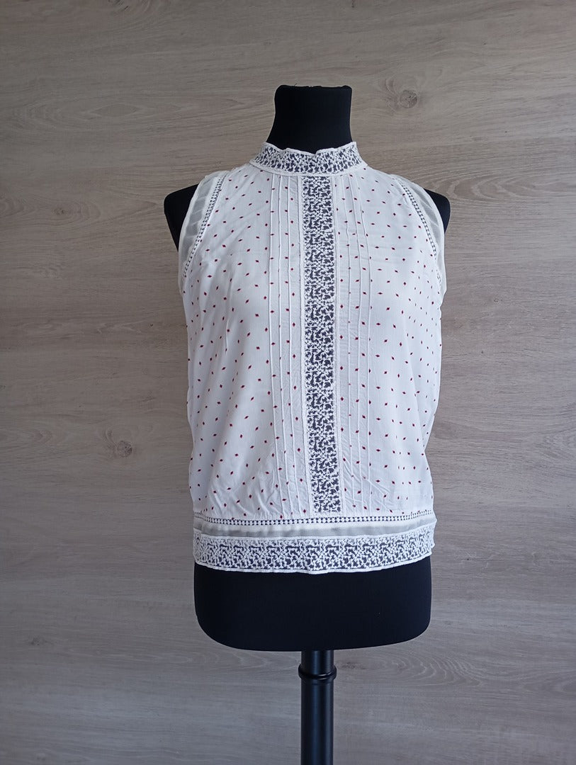 Blouse sans manches - Promod - 38 - Blanc - Très bon état