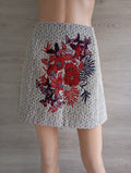 Mini-jupe 🌸 Springfield 🌸 38 - multicolore - Neuf avec étiquette - tissage jacquard - broderies