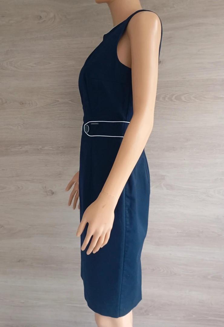beau tailleur veste/robe f - Orsay taille S/m- marine et blanc en très bon état