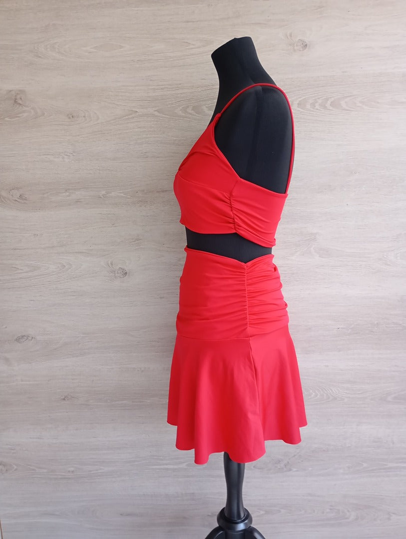 Ensemble d'été jupe et top - S - Rouge - Très bon état