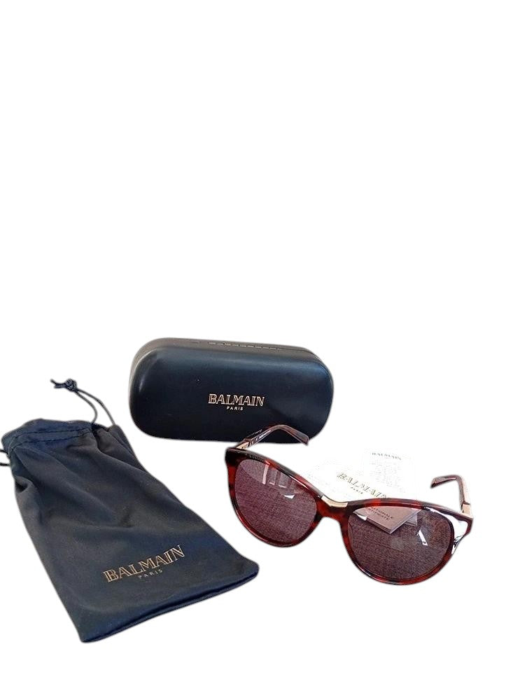 Superbes lunettes de soleil femme Balmain marron Bl 2100 C02