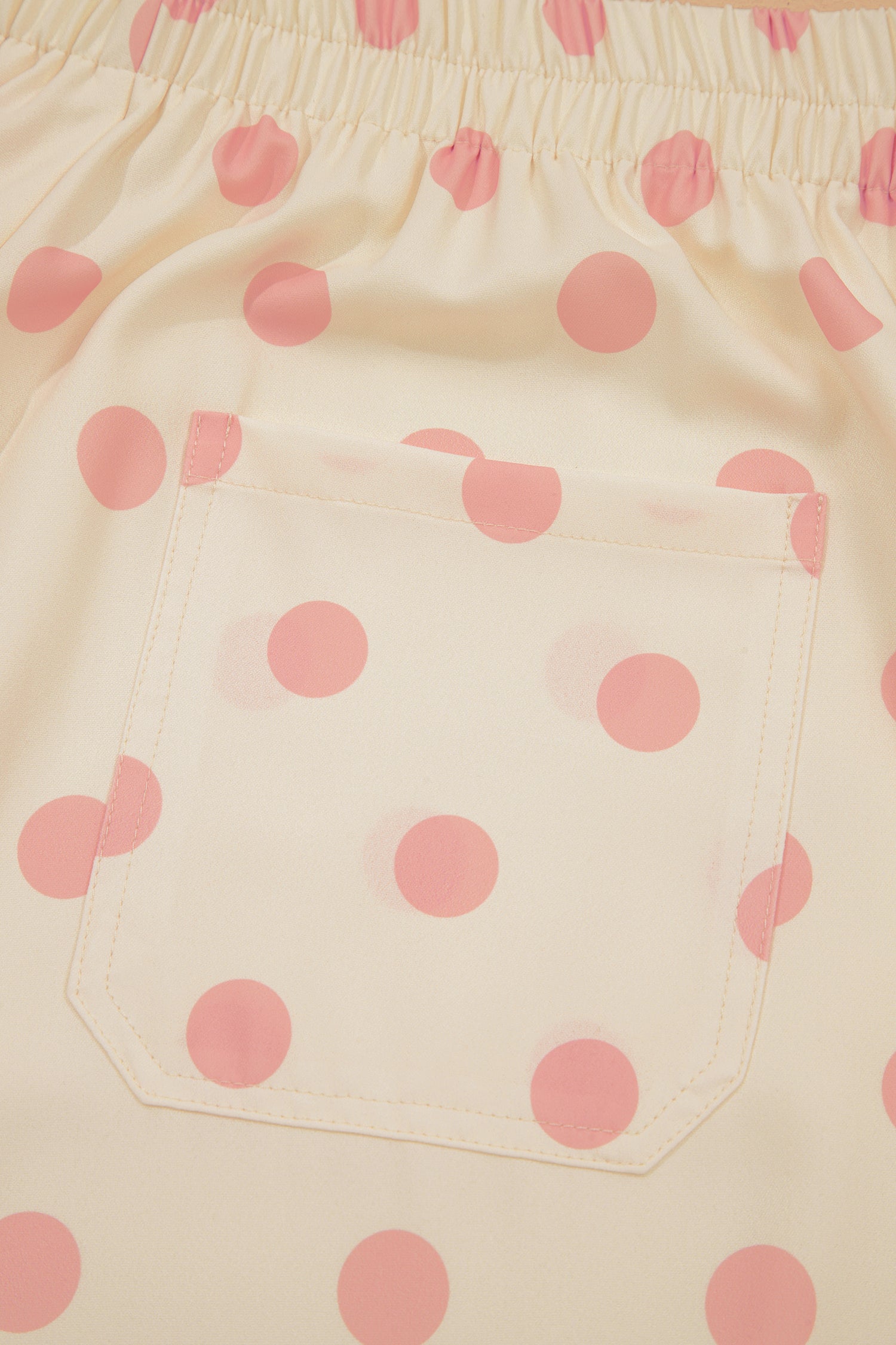Pantalon à pois – coupe droite taille mi-haute
