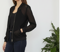 Veste légère ajouée Zara taille M en très bon état - couleur noire