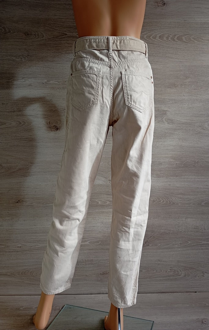Jean slouchy Bonobo taille 34 - Beige - Très bon état - 100% coton