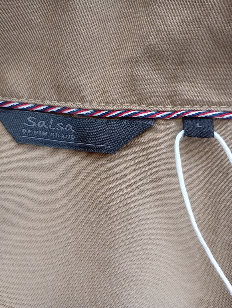 Combinaison pantalon manches longues 🌸 Salsa 🌸 L - Khaki - ceinturée - 100% lyocell