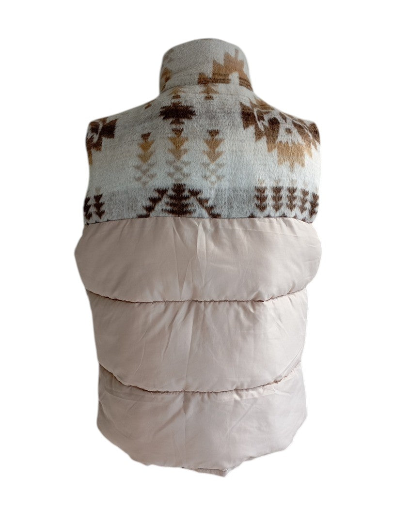 Doudoune sans manches matelassée crème — H&M Outdoor — Taille L