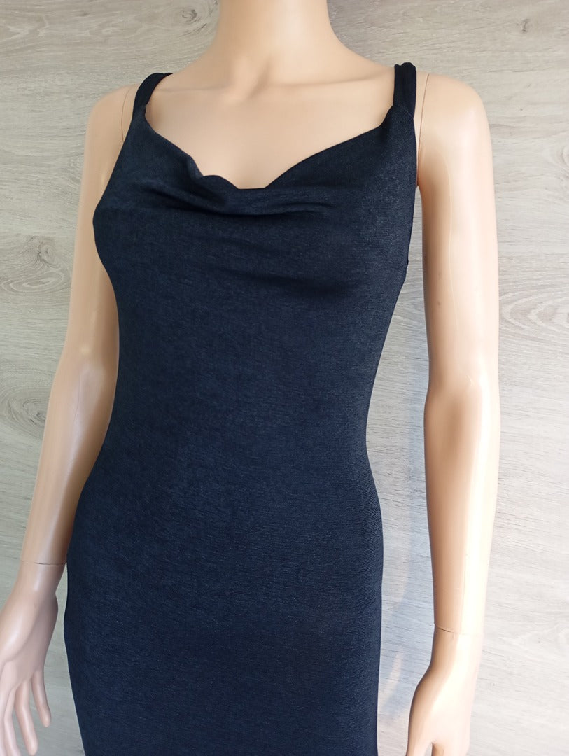 Robe longue boohoo - 36 - noir - Très bon état