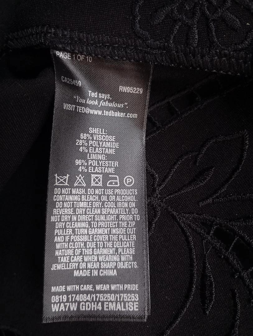 Petite robe noire découpée au laser — Ted Baker — Taille S — Très bon état