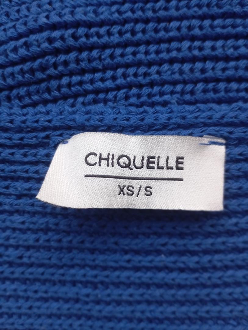 Haut court - Top en maille femme Chiquelle - Xs/s - Bleu - très bon état - manches longues