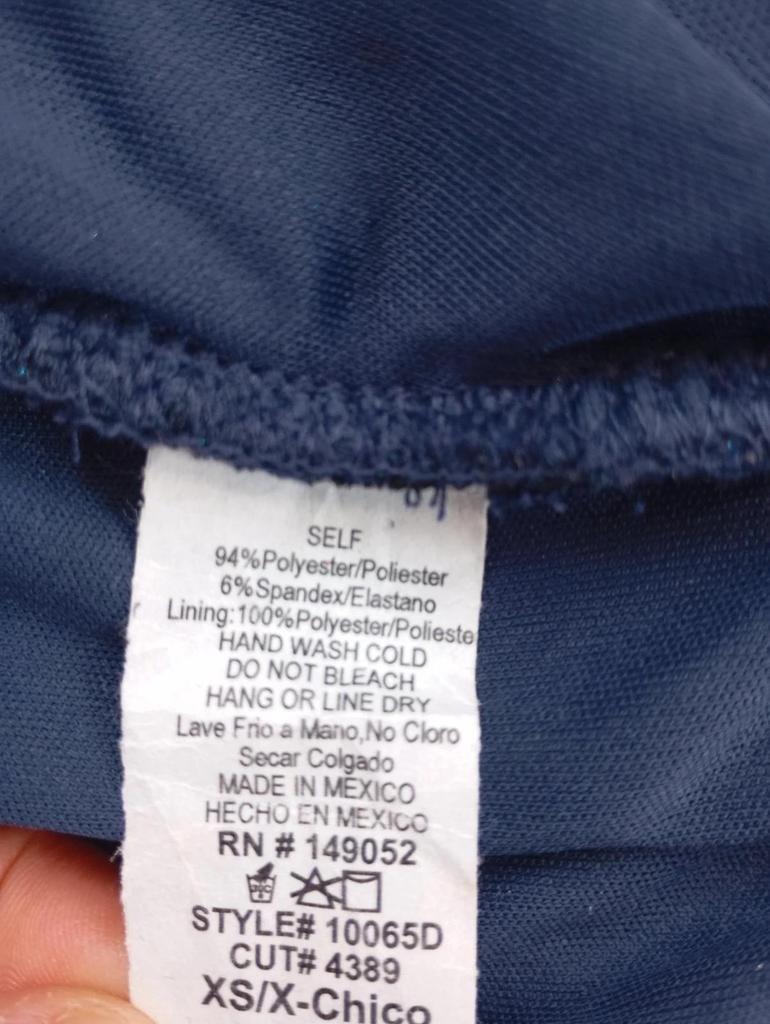 Robe de soirée moulante bleu métallique — Fashion Nova — T.XS — Neuve