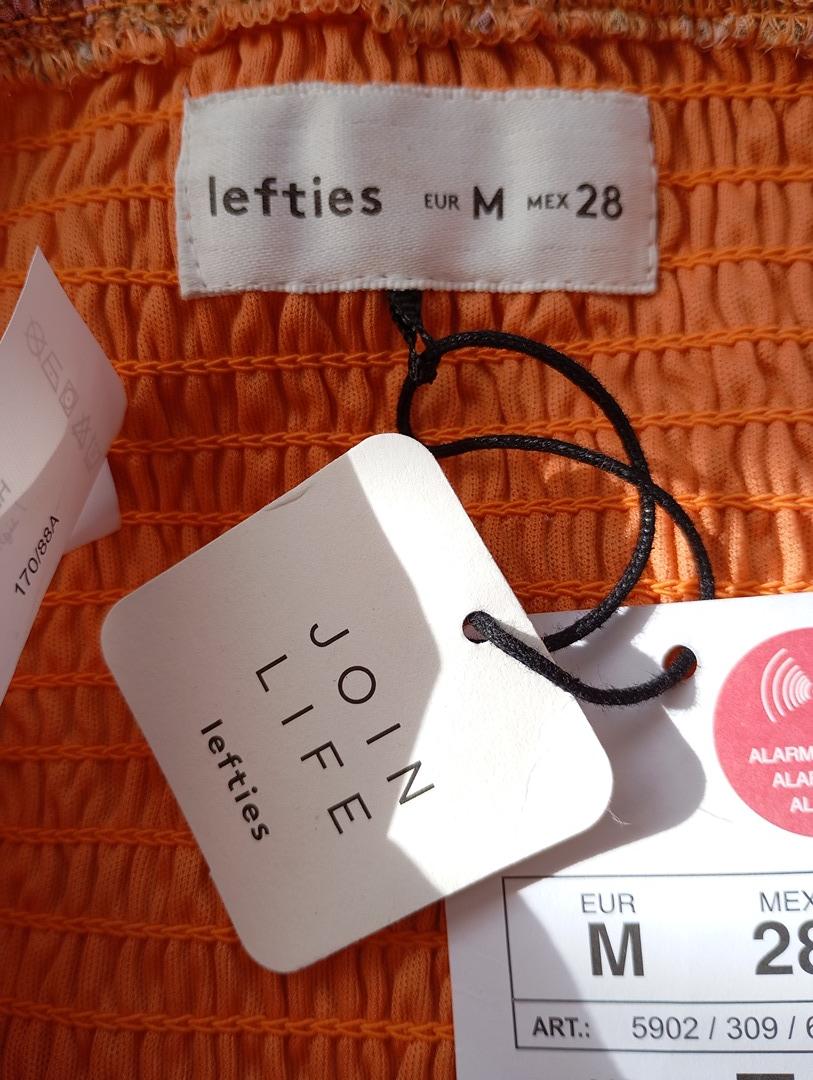 Crop top lefties - M - Orange - Neuf avec étiquette