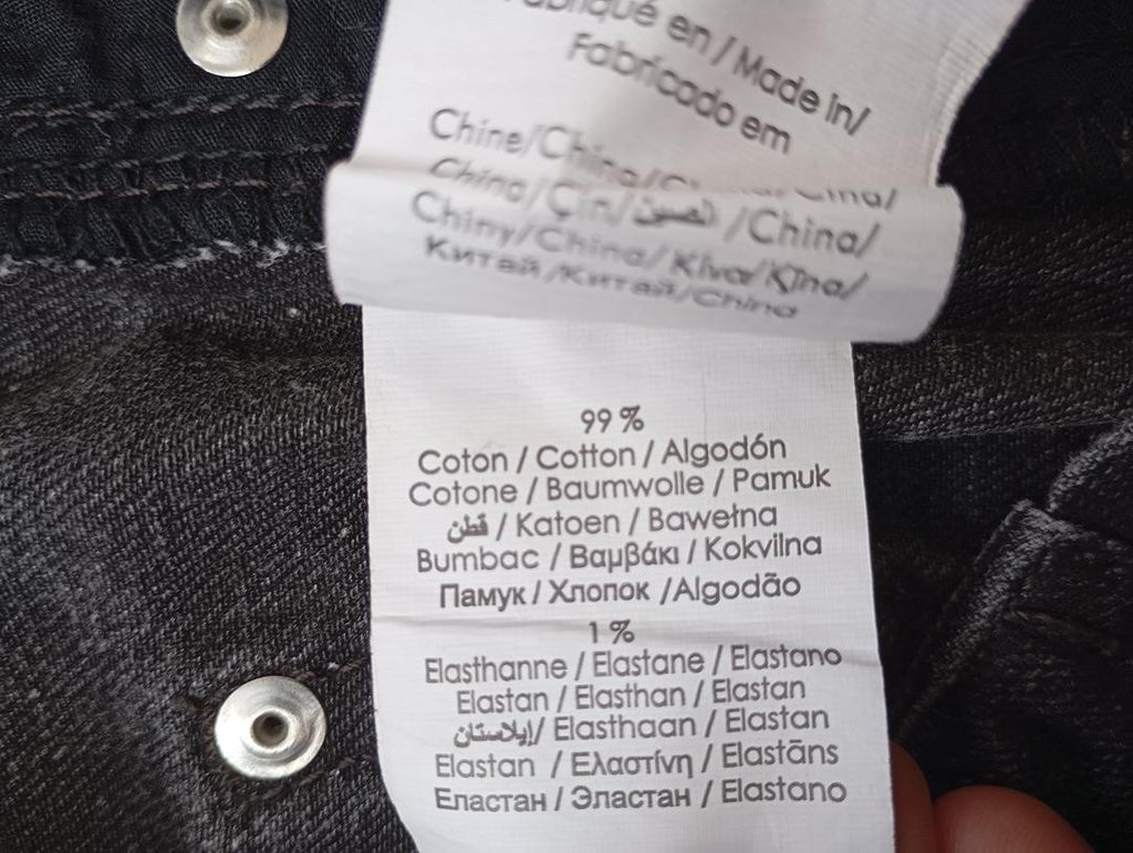 Mini-jupe en jean grise — Cache Cache — Taille 36 — Très bon état