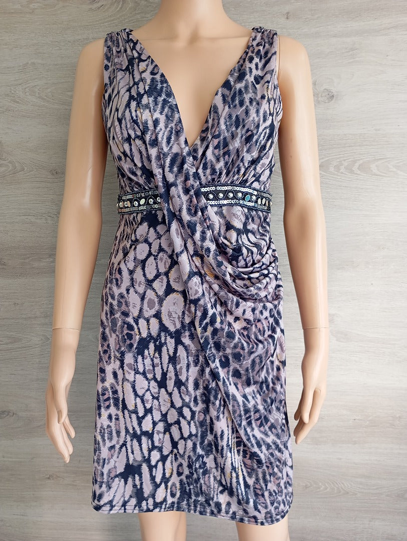 Robe vintage courte Linda Segal - M - multicolore - Très bon état -